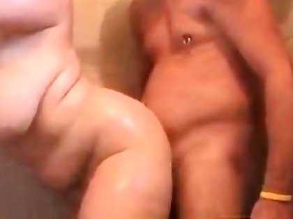 Mature Woman About Chunky Natural Tits Fucks In The Shower